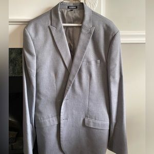 Men’s Express brand light gray 2 piece suit
